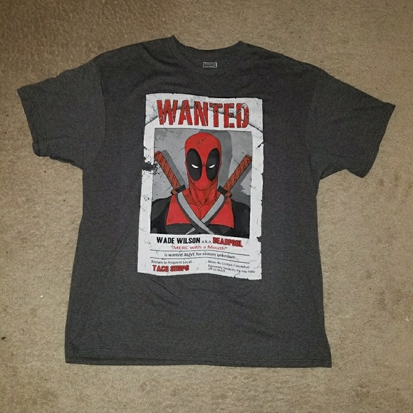 Deadpool Wanted T-shirt - Picture 2 of 4